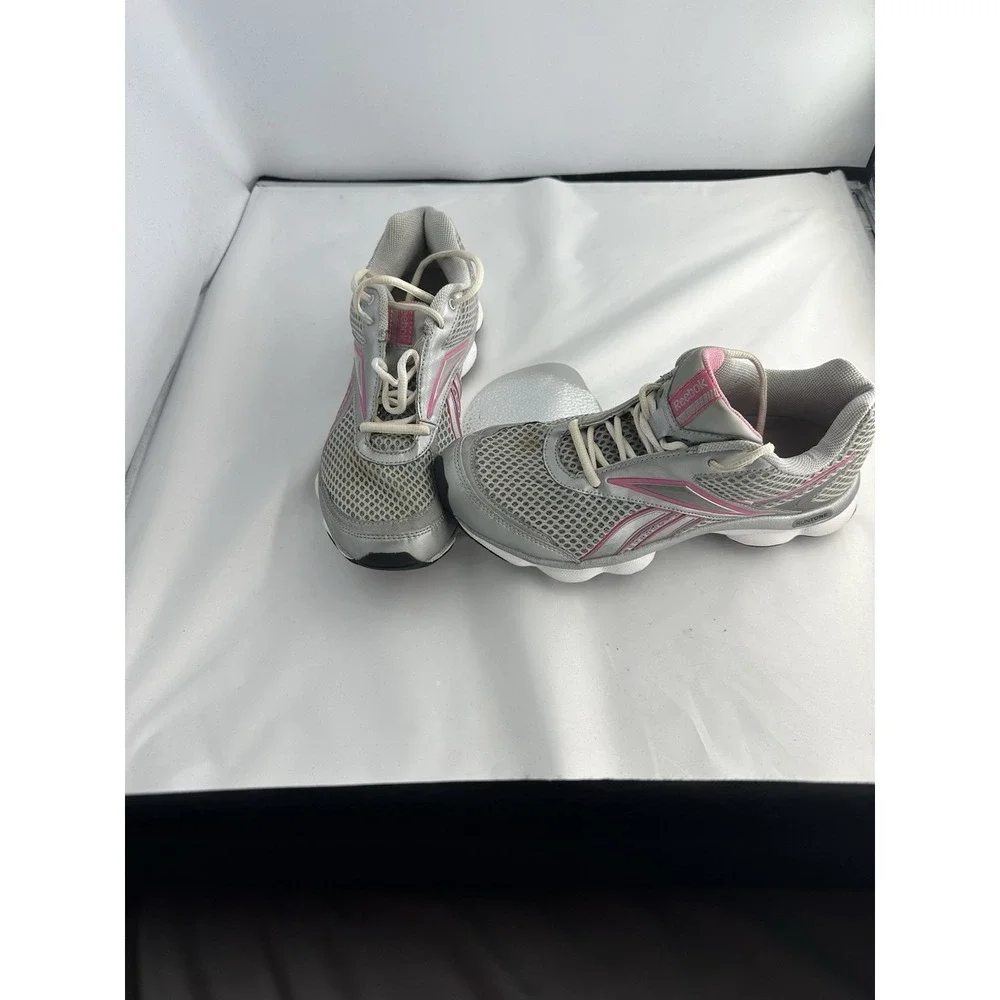 Womens Reebok Runtone Silver/ Pink Running Shoes US  Size 9.5 - Picture 2 of 6